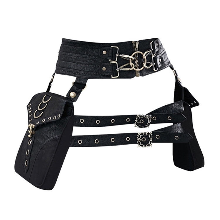 FBG003BK Ladies PU Leather Waist Bag, Size: 23 x 19.5cm, Strap Length: 130cm, 23 x 19.5cm