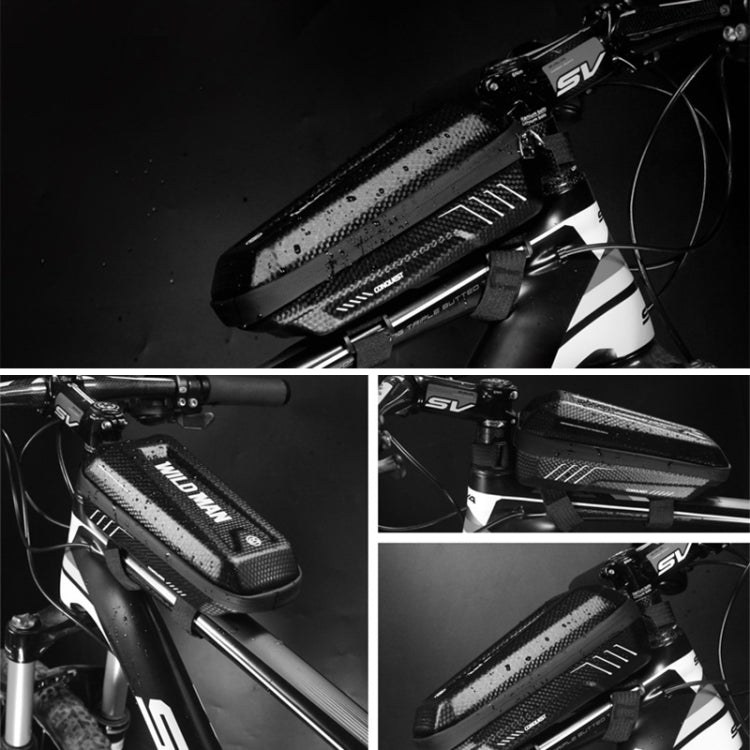 WILD MAN E5 Waterproof Front Bag MTB Large Capacity Bicycle Tube Bag Riding Accessories