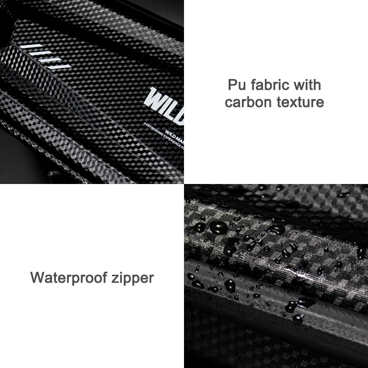 WILD MAN E4 Waterproof Front Bag MTB Mobile Phone Sets Bicycle Tube Bag Riding Accessories