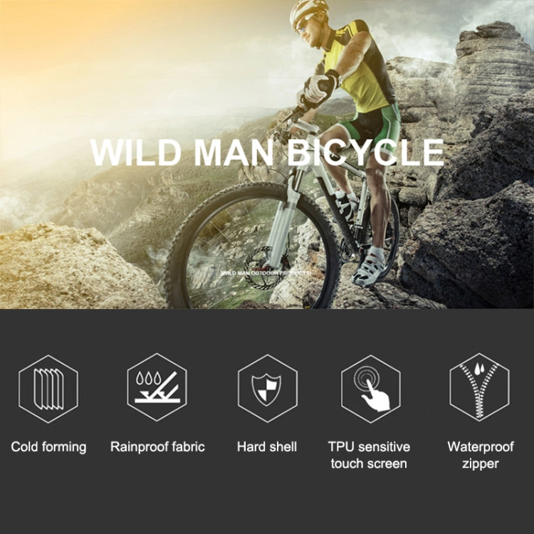 WILD MAN E1 Waterproof Front Bag MTB Mobile Phone Sets Bicycle Tube Bag Riding Accessories