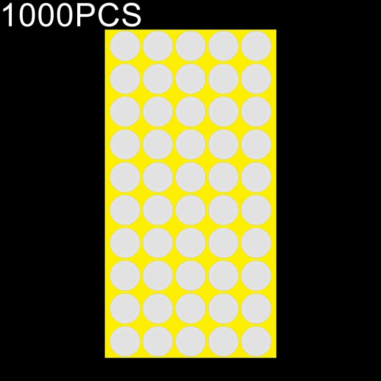 1000 قطعة من ملصقات العلامات الملونة ذاتية اللصق على شكل دائري