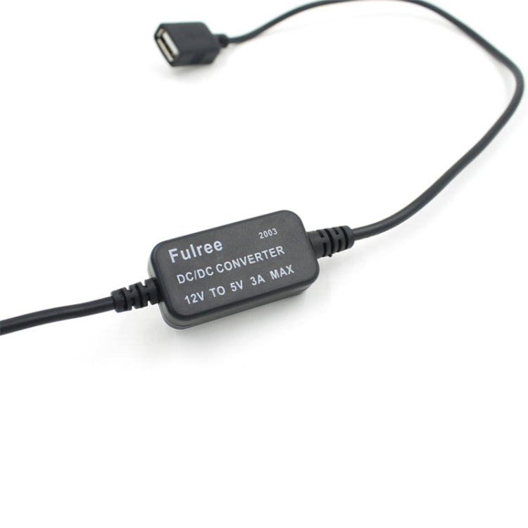 Car Motorcycle Single USB Car Charger DC 12V To 5V 3A Power Adapter for Car GPS Tracker DVR, Length: 1m, Car Single USB Power Adapter
