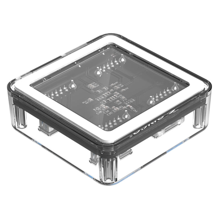 موزع سطح مكتب شفاف من أوريكو MH4U-100 USB 3.0 مع كابل Micro USB بطول 100 سم، MH4U-100