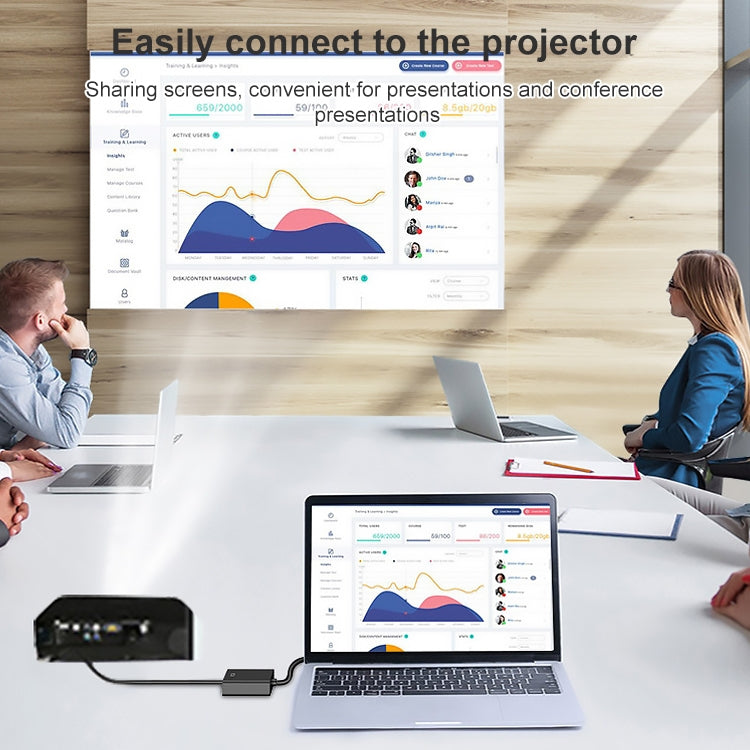 محول HDCO-VGAM2 من VGA ذكر إلى HDMI أنثى بدقة 1080 بكسل مع كابل صوت 3.5 مم، HDCO-VGAM2