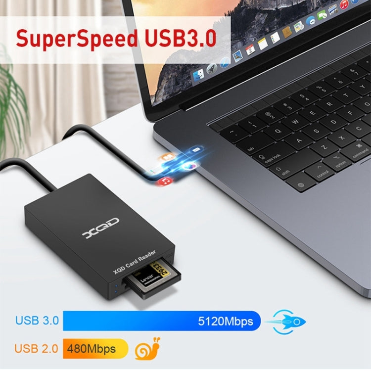 قارئ بطاقات Rocketek XQD312 Type-C إلى SD / XQD 2 في 1، Type-C