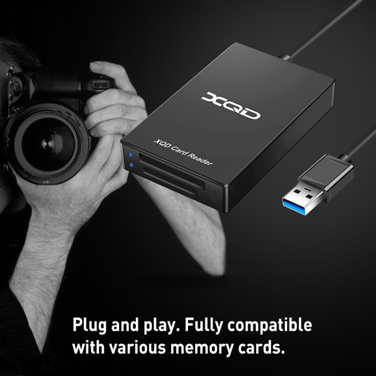 قارئ بطاقات Rocketek XQD312 Type-C إلى SD / XQD 2 في 1، Type-C