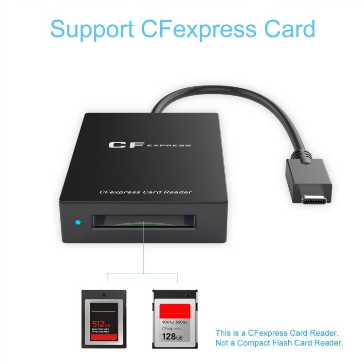 قارئ بطاقات Rocketek CR315 USB3.1 Gen2 Type-C CFexpress Type B، CR315