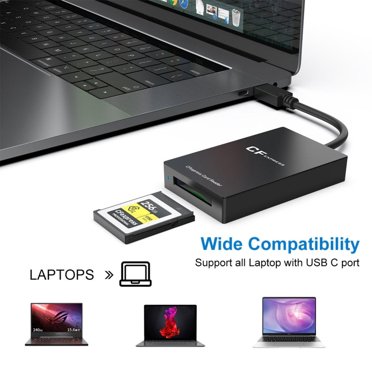 قارئ بطاقات Rocketek CR315 USB3.1 Gen2 Type-C CFexpress Type B، CR315