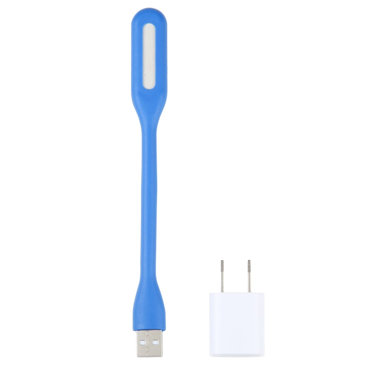 6LEDs USB Interface Flexible Reading Light with US Power Adapter