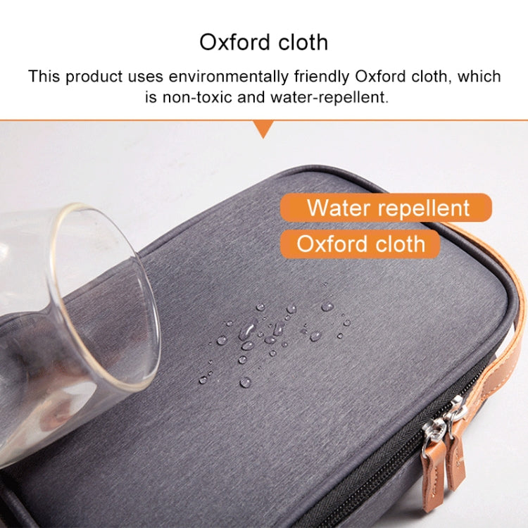 Multi-function Headphone Charger Data Cable Storage Bag, Ultra Fiber Portable Power Pack, Size: M, 16.5x6x23.5cm(Gray), M