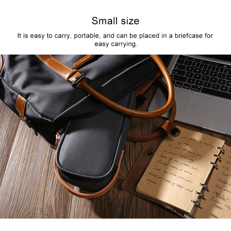 Multi-function Headphone Charger Data Cable Storage Bag, Ultra Fiber Portable Power Pack, Size: M, 16.5x6x23.5cm(Gray), M