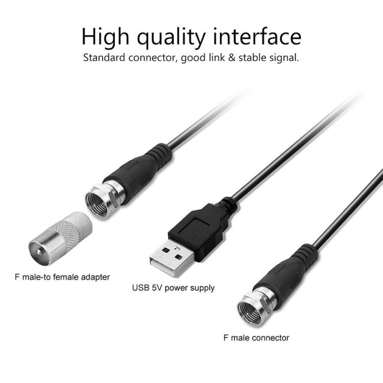 مضخم إشارة بموصل USB + رأس محول IEC، USB 50 ميل 25 ديسيبل
