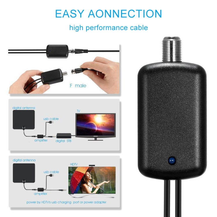 مضخم إشارة بموصل USB + رأس محول IEC، USB 50 ميل 25 ديسيبل
