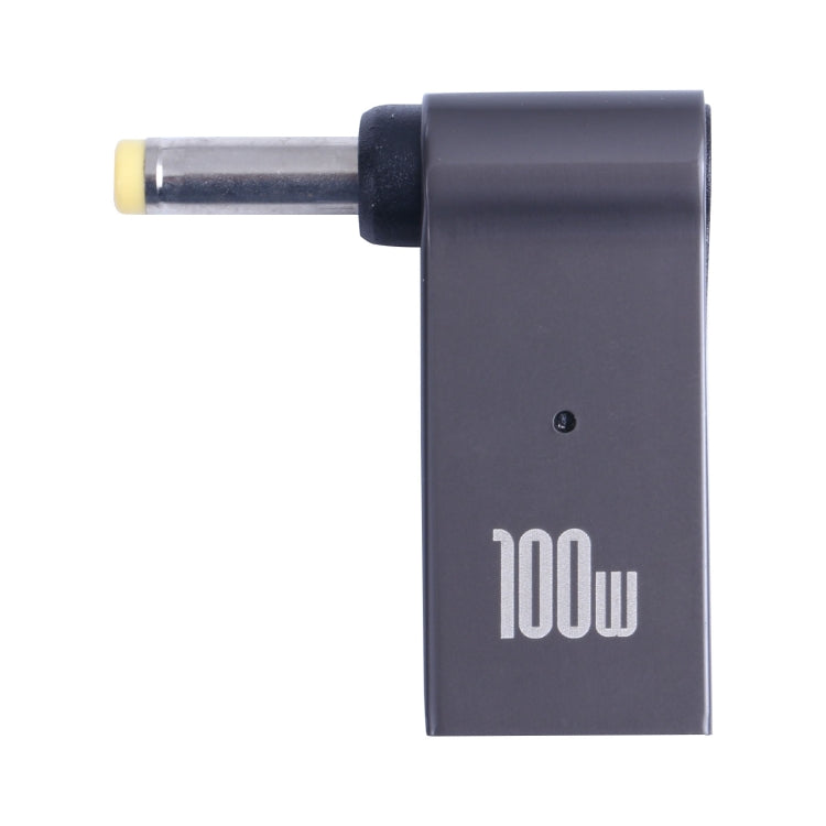 محول شحن كمبيوتر 100 واط USB-C / Type-C أنثى إلى DC 4.0x1.7 مم ذكر لجهاز Lenovo، Type-C أنثى إلى DC 4.0x1.7 مم ذكر (أصفر)