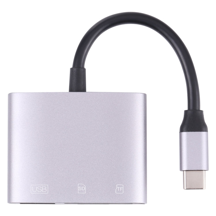 NK-3041 3 في 1 USB-C / Type-C ذكر إلى USB أنثى + محول OTG لفتحات بطاقات SD / TF وقارئ بطاقات SD / TF، NK-3041