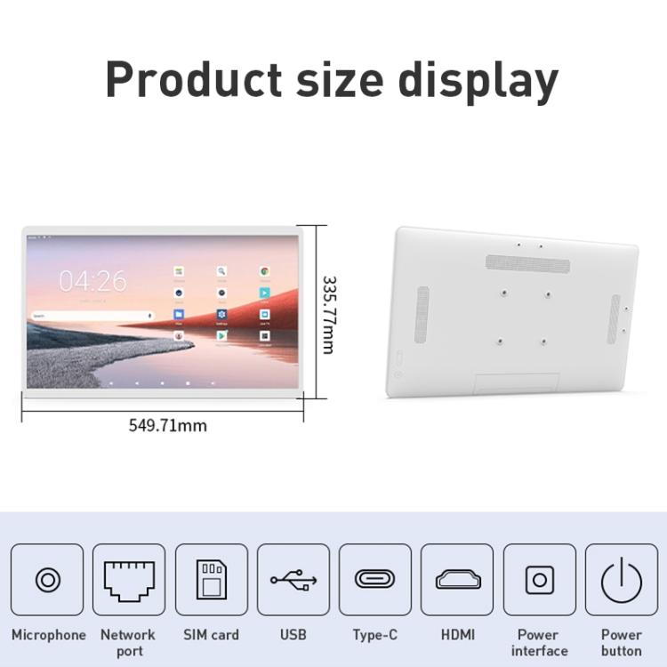 HSD2495T 24 inch IPS Display Advertising Machine Android 14 RK3576S 4GB+32GB