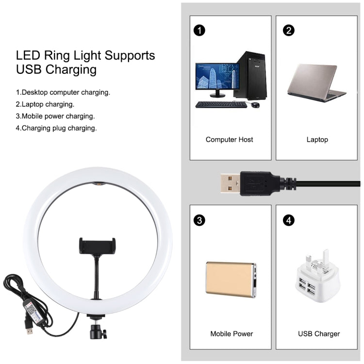 PULUZ 11.8 inch 30cm RGBW Light + 1.1m Tripod Mount Curved Surface Dimmable LED Dual Color Temperature LED Ring Selfie Vlogging Video Light Live Broadcast Kits with Cold Shoe Tripod Ball Head & Phone Clamp & Remote Control