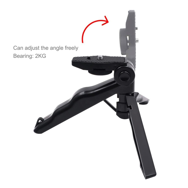 مجموعة حامل تثبيت الهاتف الذكي PULUZ مقاس 1/4 بوصة + حامل ثلاثي القوائم قابل للطي لـ DJI OSMO Pocket / Pocket 2، مشبك + حامل ثلاثي القوائم