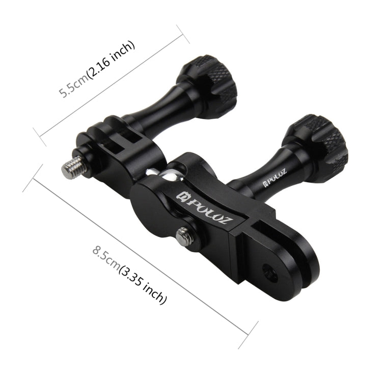 حامل مفصل كروي من الألومنيوم من PULUZ CNC مزود ببرغيين طويلين لكاميرات GoPro وInsta360 وDJI وغيرها من كاميرات الحركة، CN Stock، حامل مفصل كروي (الولايات المتحدة)