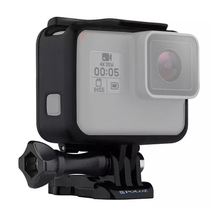 حافظة حماية من بلاستيك ABS PULUZ مع قاعدة ومسمار طويل لكاميرا GoPro HERO (2018) /7 أسود /6 /5، لكاميرا GoPro HERO6 /5
