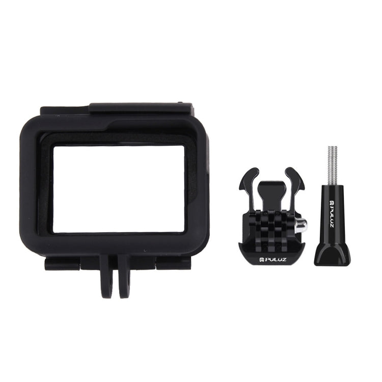 حافظة حماية من بلاستيك ABS PULUZ مع قاعدة ومسمار طويل لكاميرا GoPro HERO (2018) /7 أسود /6 /5، لكاميرا GoPro HERO6 /5