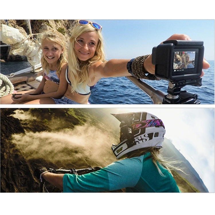 حافظة حماية من بلاستيك ABS PULUZ مع قاعدة ومسمار طويل لكاميرا GoPro HERO (2018) /7 أسود /6 /5، لكاميرا GoPro HERO6 /5