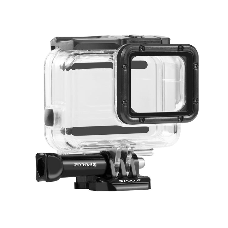 جراب PULUZ لكاميرا GoPro HERO(2018) / HERO7 Black /6 /5 60m مقاوم للماء تحت الماء وغطاء حماية للغوص مع مشبك تثبيت أساسي وبرغي، لكاميرا HERO5