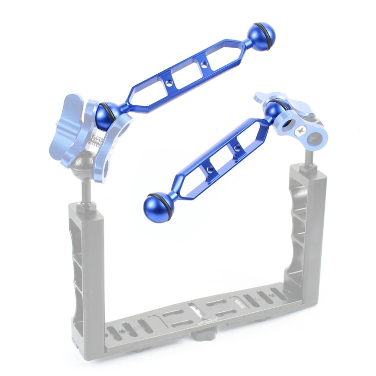 PULUZ 7.0 inch 17.7cm Aluminum Alloy Dual Balls Arm, Ball Diameter: 25mm