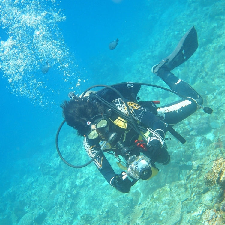 PULUZ Dual Handle Aluminium Tray Stabilizer with Dual Ball Aluminum Alloy Clamp for Underwater Camera Housings