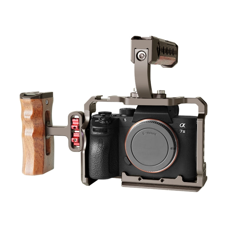 PULUZ Video Camera Cage Stabilizer for Sony A7 III & A7M3 / A7R3 & A7R III, without Handle