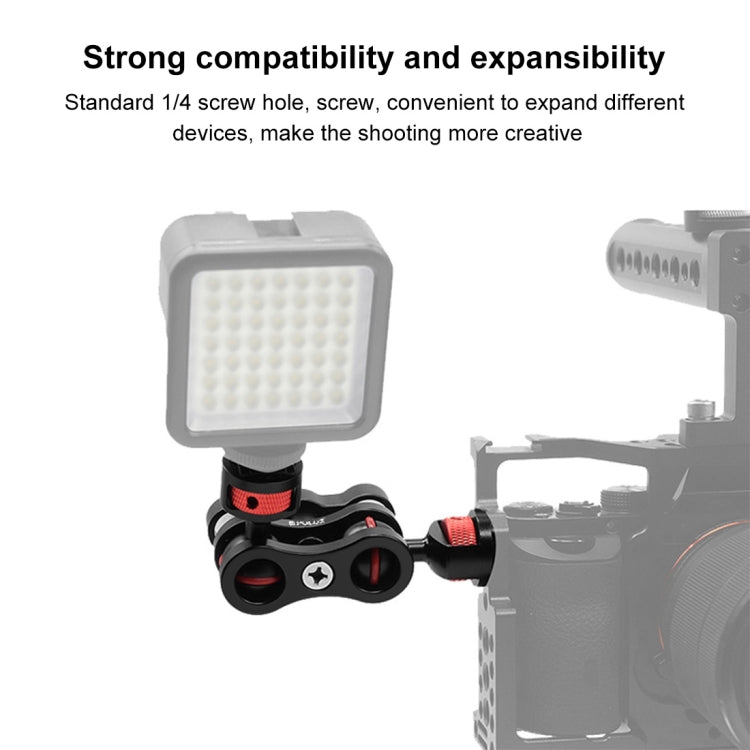 PULUZ Magic Arm Bracket Mount 1/4 inch Ball Head Magic Arm, Ball Head Magic Arm