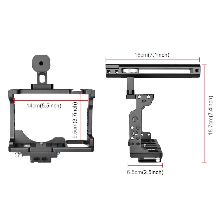 PULUZ Video Camera Cage Filmmaking Rig with Handle for Nikon Z6 / Z7