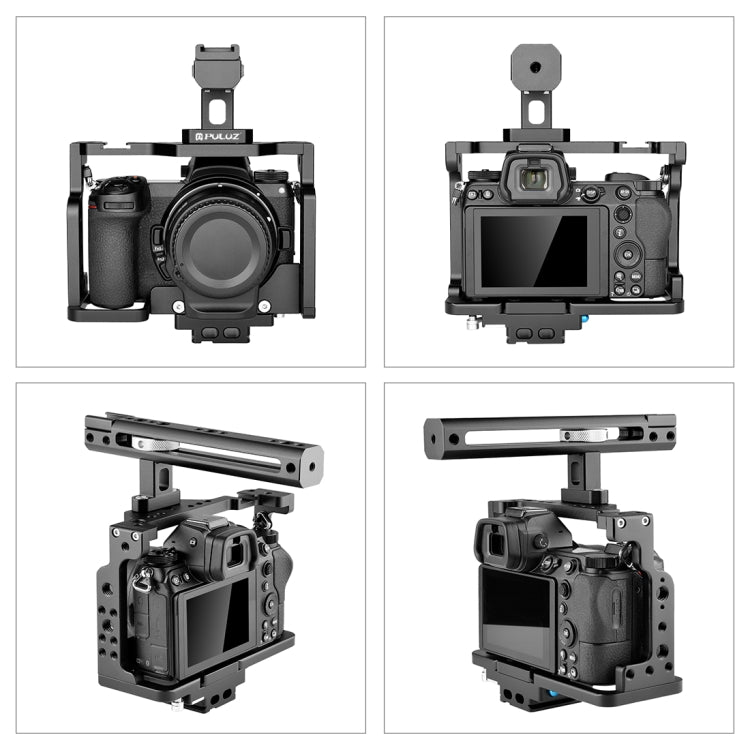 PULUZ Video Camera Cage Filmmaking Rig with Handle for Nikon Z6 / Z7