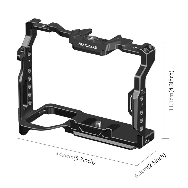 PULUZ Metal Camera Cage Stabilizer Rig for Sony A7 IV / ILCE-7M4 / A7M4 / A7M3 / A7R3 / A7R III / A7R5