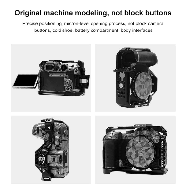 For Canon EOS R7 PULUZ Metal Camera Cage Stabilizer Rig