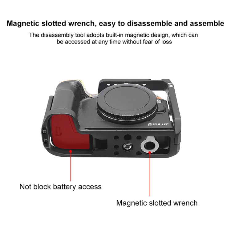 For Canon EOS-RP PULUZ Metal Camera Cage Stabilizer Rig
