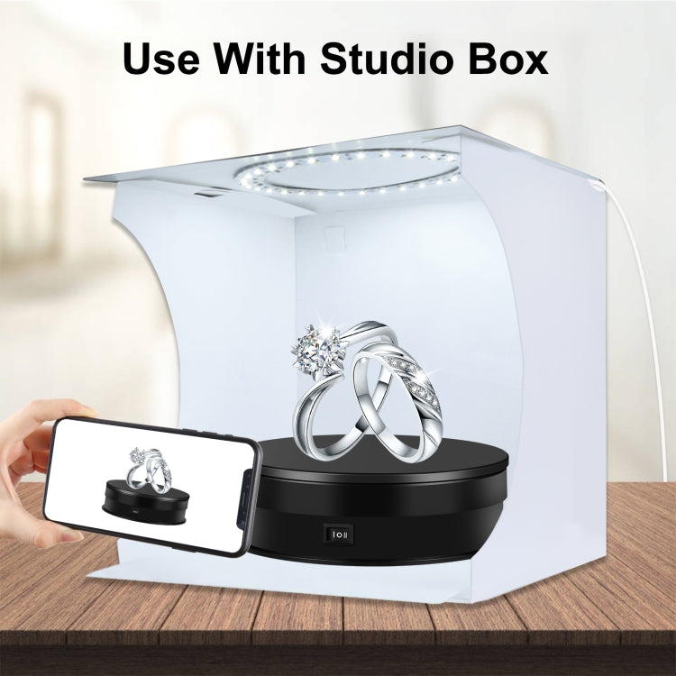 PULUZ 15cm Adjusting Speed Rotating Turntable Display Stand, Load: 3kg
