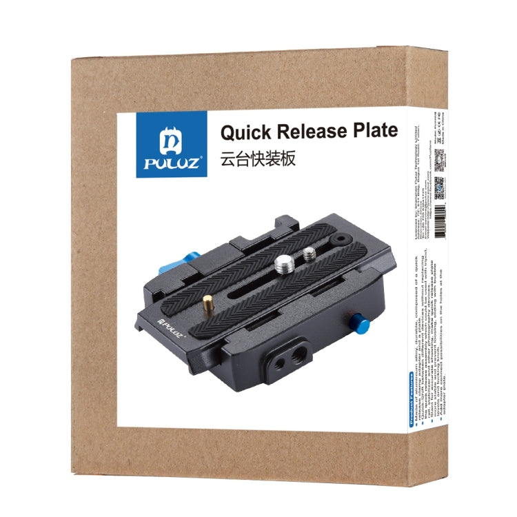 PULUZ Quick Release Clamp Adapter + Quick Release Plate for DSLR & SLR Cameras