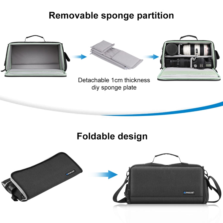 PULUZ Portable Camera Crossbody Shoulder Bag Digital Storage Lens Bag
