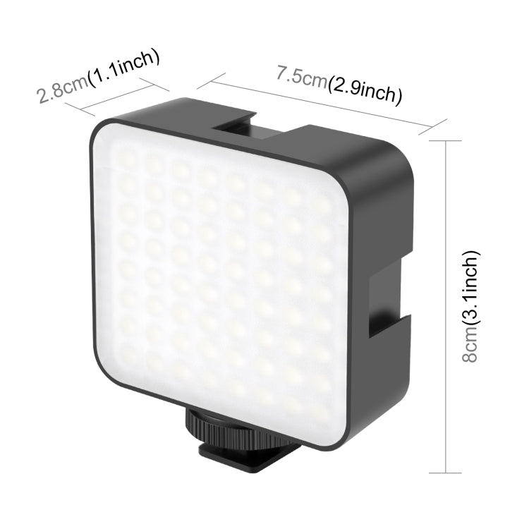 PULUZ 64 LED 5W Video Splicing Fill Light for Camera / Video Camcorder