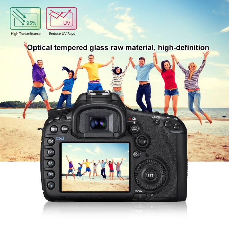 PULUZ 2.5D 9H Tempered Glass Film for Canon 5D Mark III, Compatible with Olympus SH50, Pentax K3 / K3II / 645Z, Sony HX7 / HX9 / HX100 / WX9 / HX30 / HX200 / W670 / W630 / WX100