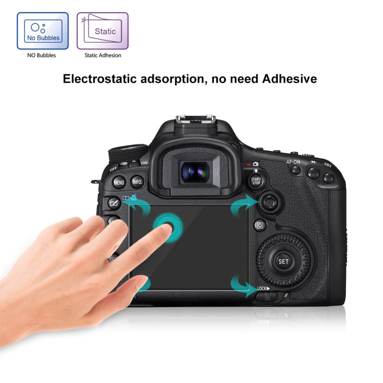 PULUZ 2.5D 9H Tempered Glass Film for Canon 5D Mark III, Compatible with Olympus SH50, Pentax K3 / K3II / 645Z, Sony HX7 / HX9 / HX100 / WX9 / HX30 / HX200 / W670 / W630 / WX100