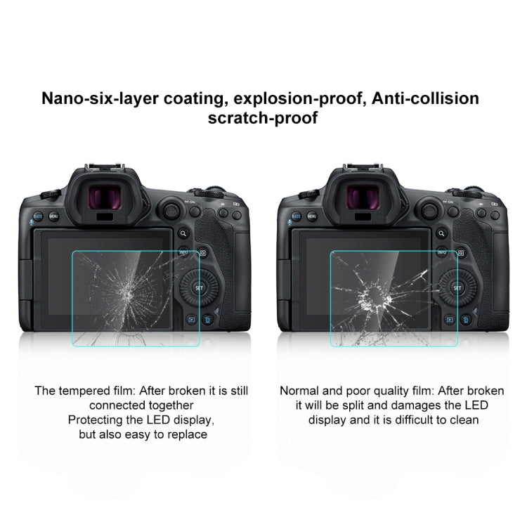 PULUZ 2.5D 9H Tempered Glass Film for Canon EOS R5 / EOS R5C