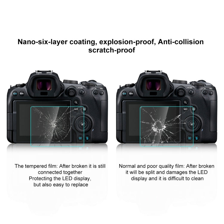 PULUZ 2.5D 9H Tempered Glass Film for Canon EOS R6