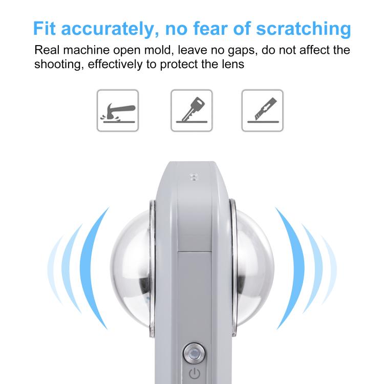 PULUZ Lens Guard PC Protective Cover Kits for Ricoh Theta SC2 / S / V