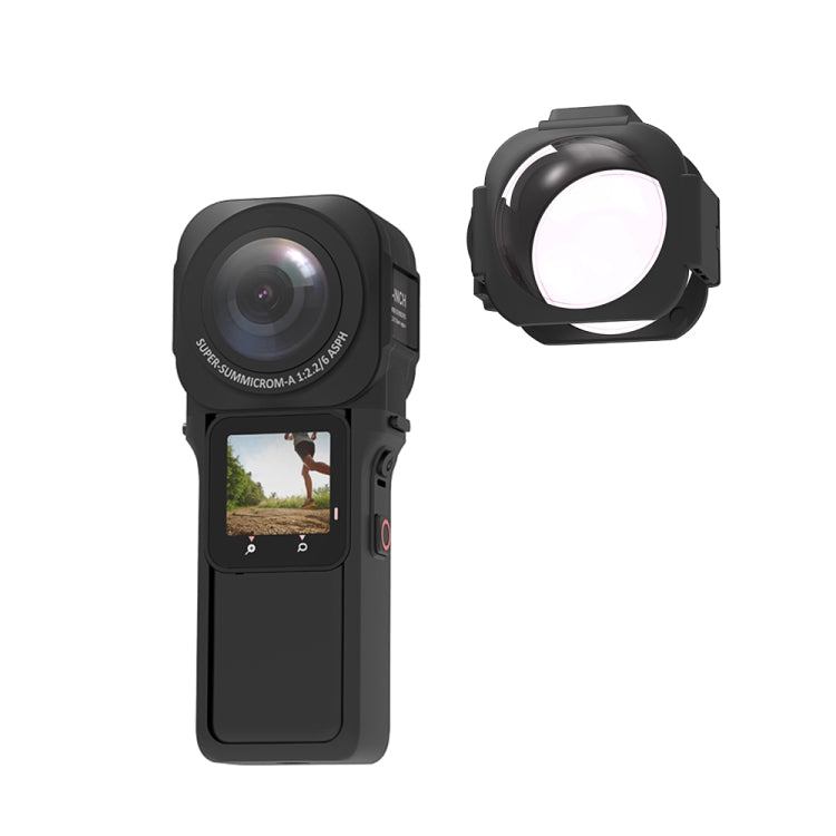 غطاء حماية عدسة PULUZ لكاميرا Insta360 ONE RS إصدار 360 مقاس 1 بوصة، واقي عدسة مطور