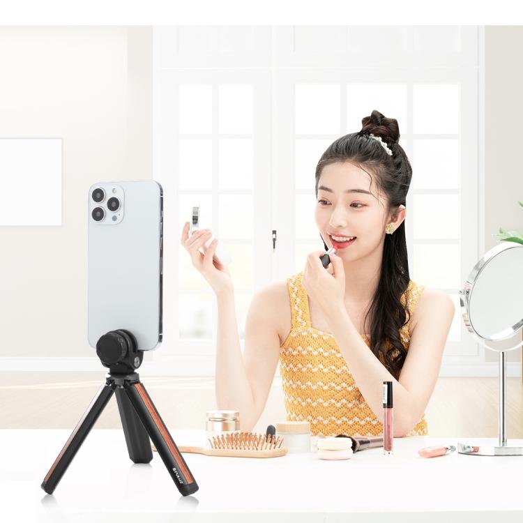 PULUZ Inlaid Wood Desktop Vlogging Live Tripod Holder