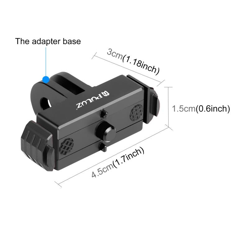 For GoPro HERO13 Black PULUZ Magnetic Quick Release Base Mount, For GoPro HERO13 Black (Black), For GoPro HERO13 Black (Black Red)