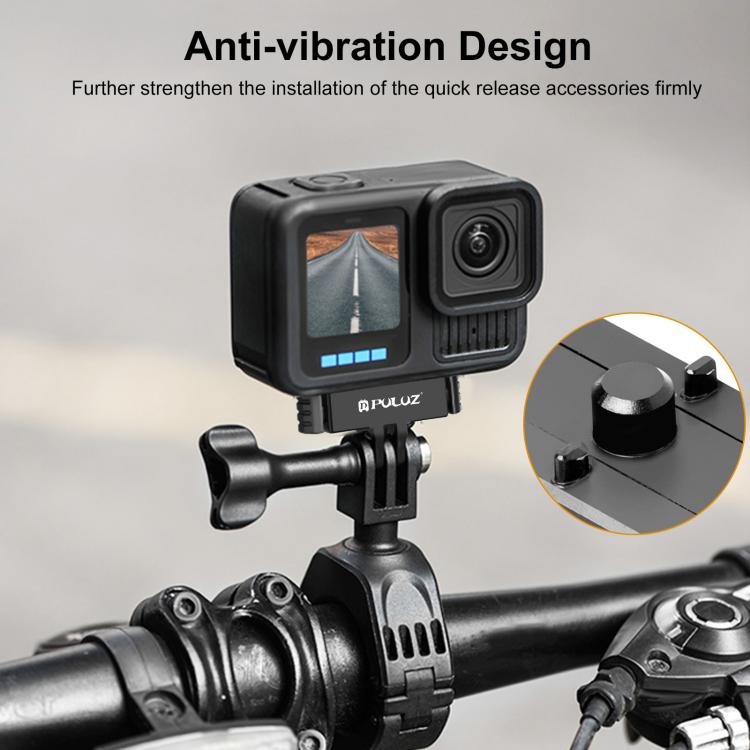 For GoPro HERO13 Black PULUZ Magnetic Quick Release Base Mount, For GoPro HERO13 Black (Black), For GoPro HERO13 Black (Black Red)