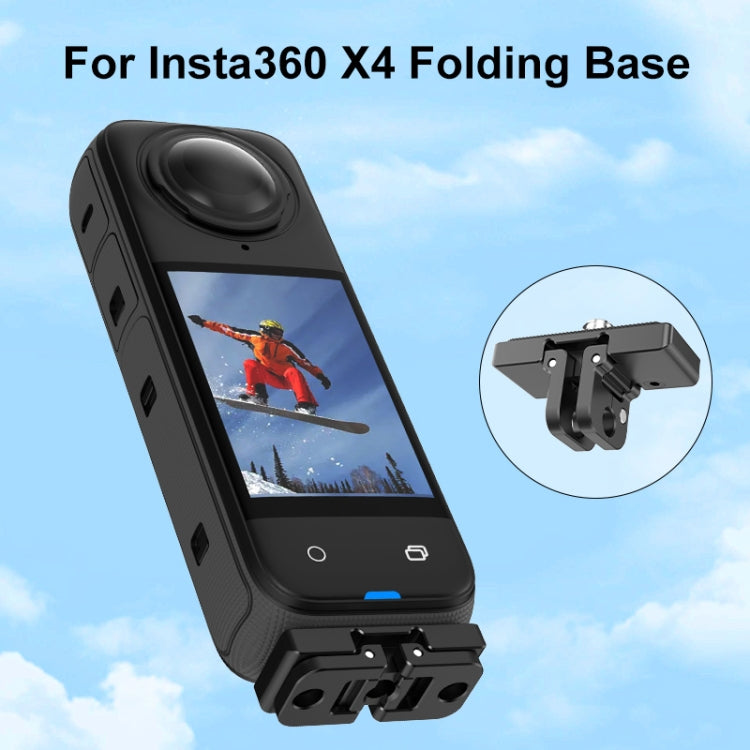 لـ Insta360 X4 PULUZ قاعدة قابلة للطي سريعة الفك مقاس 1/4 بوصة، قاعدة قابلة للطي مقاس 1/4 بوصة
